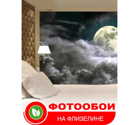 Фотообои Студия фотообоев Луна в облаках, 400x270 см, 4 полотна 1405823