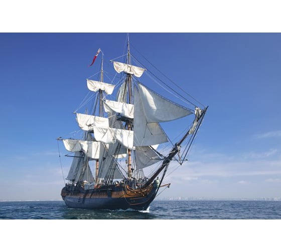 Фотообои Студия фотообоев Парусник в море, 400x270 см, 4 полотна 1402717 1
