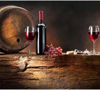 Фотообои Студия фотообоев Красное вино, 300x270 см, 3 полотна 1300940
