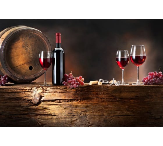 Фотообои Студия фотообоев Красное вино, 400x270 см, 4 полотна 1400940 1