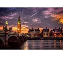 Фотообои Студия фотообоев Панорама Лондона, 400x270 см, 4 полотна 1401091