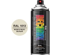 Аэрозольная эмаль Decorix RAL PROFESSIONAL (глянцевая; жемчужно-белый RAL 1013; 520 мл) 0138-1013 DX 23056869