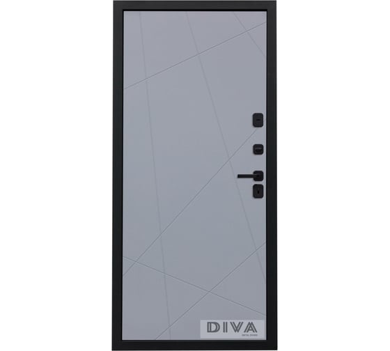 Дверь DIVA 98 (2050x960 мм; правая; орех шоколадный - Д11 Силк Маус) УТ-00075861
