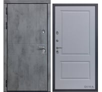 Дверь DIVA 48 (2050x860 мм; левая; бетон темный - Д7 Силк Маус) УТ-00075102