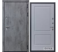 Дверь DIVA 48 (2050x860 мм; правая; бетон темный - Д7 Силк Маус) УТ-00073343