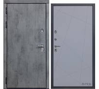 Дверь DIVA 48 (2050x960 мм; левая; бетон темный - Д11 Силк Маус) УТ-00073750
