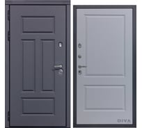 Дверь DIVA 47 (2050x860 мм; левая; ясень графит - Д7 Силк Маус) УТ-00074119