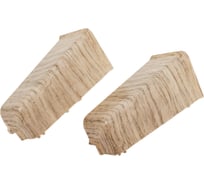 Наружный угол для плинтуса Волшебная палочка Home ПВХ, 70 мм, в упаковке 2 шт., 7012 УТ000075276