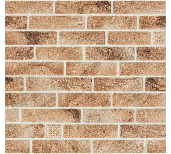 Мягкая самоклеящаяся 3D панель LAKO Барокко (кирпич; 70x70 см) LKD-3015 1