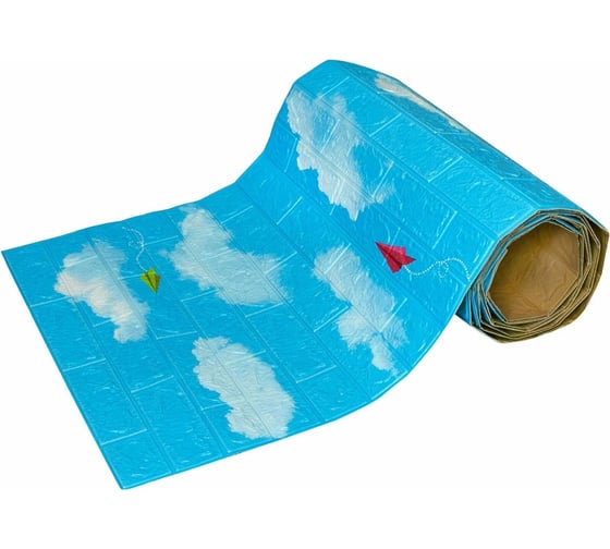 Мягкая самоклеящаяся 3D панель LAKO Самолетики рулон, 70x600 см LKD-87-04-101-RU