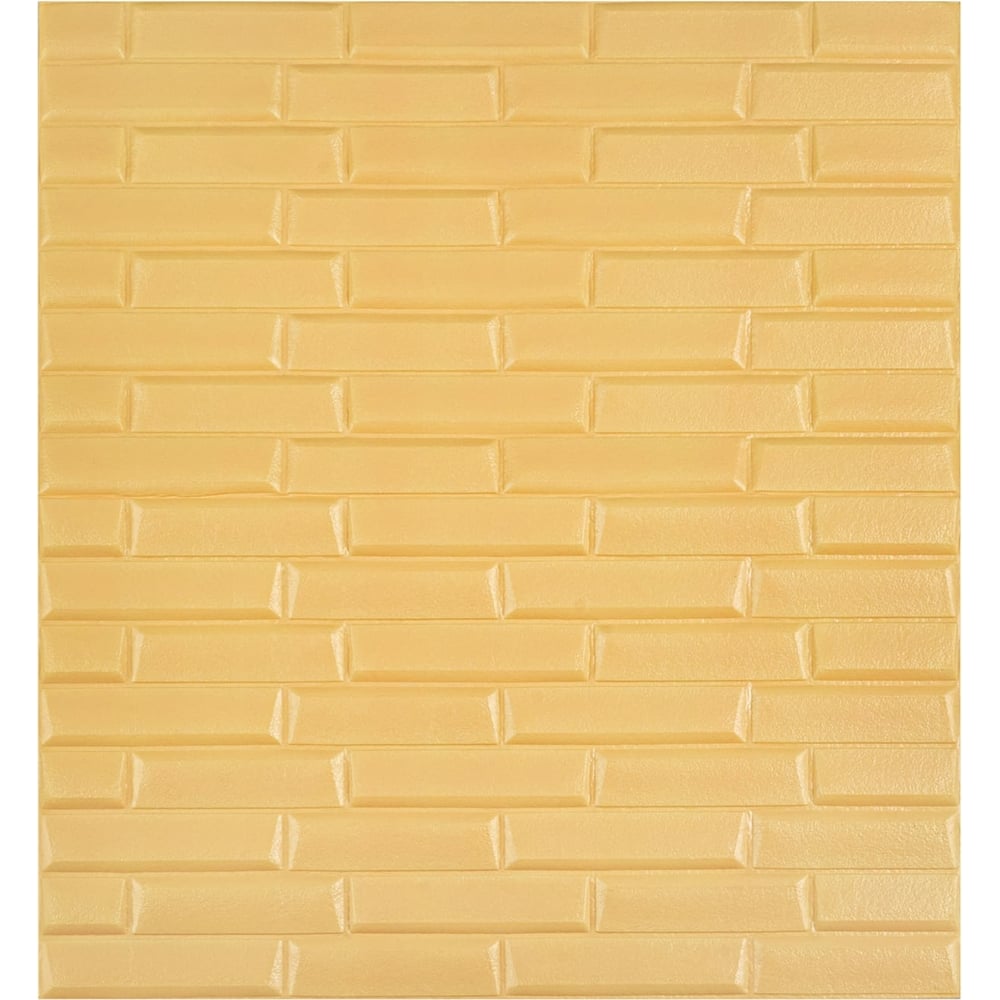 Мягкая самоклеящаяся 3D панель LAKO Клинкер (бежевый; комплект 5 шт ...