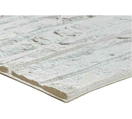 Мягкая самоклеящаяся 3D панель LAKO Камень (белый; 70x60 см) LKD-15-05-01