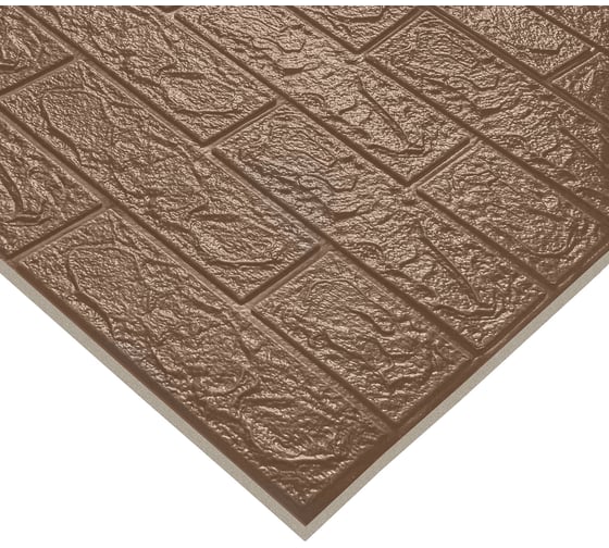 Мягкая самоклеящаяся 3D панель LAKO Кирпич (кофе; рулон; 70x600 см) LKD-01-04-113-RU