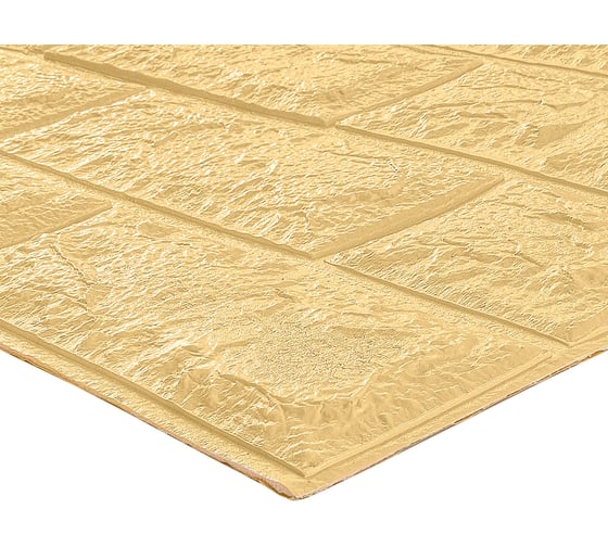 Мягкая самоклеящаяся 3D панель LAKO Кирпич (бежевый; рулон; 70x600 см) LKD-01-04-106-RU