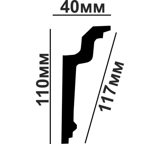 Плинтус Glanzepol GPХ-19 2 м 4610086620243