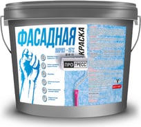 Фасадная акриловая краска ПРОГРЕСС прозрачная, база С, под колеровку, морозостойкая до минус 15 градусов, 10.7 кг УТ00003332