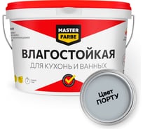 Водно-дисперсионная краска влагостойкая MASTERFARBE 3 кг цвет Порту 4631159427538K500