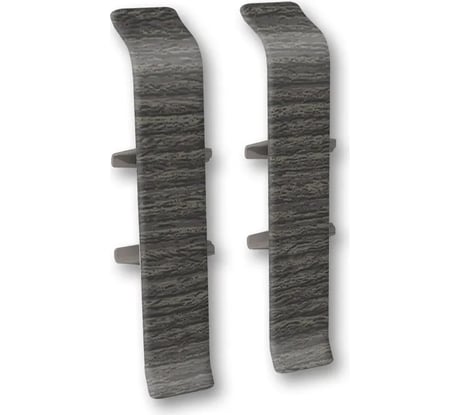 Соединитель для плинтуса DECONIKA (70 мм, 352 Каштан серый, 2 шт.)  Д-П70-С-Ф2 352 КШТ СЕР