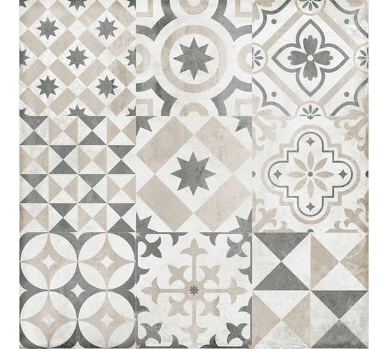 Керамогранит LB CERAMICS Цемент стайл (многоцветный орнамент; 45x45 см; площадь упаковки 1,62 кв.м) СК000037363