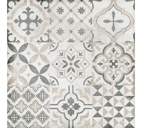 Керамогранит LB CERAMICS Цемент стайл (многоцветный орнамент; 45x45 см; площадь упаковки 1,62 кв.м) СК000037363
