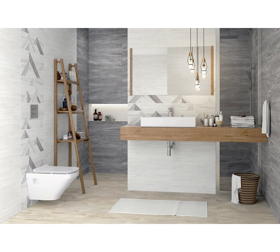Декор LB CERAMICS Аспен (светло-серый; 30x60 см; площадь упаковки 1,44 кв.м) СК000036833