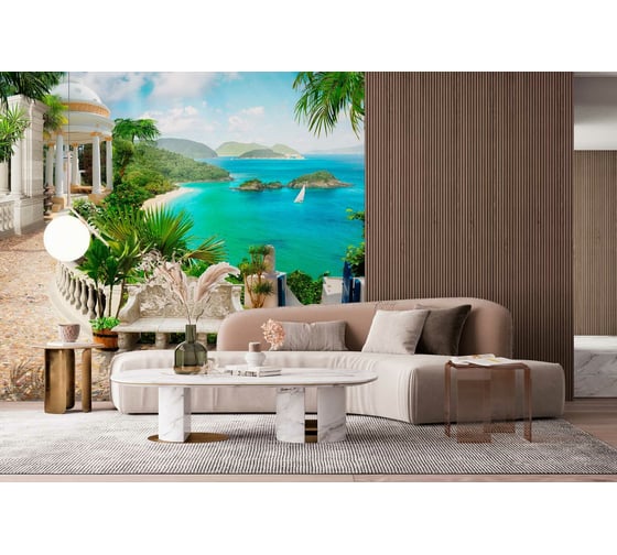 Флизелиновые фотообои PRIMAVERA Дорога к морю 4х2.7 м PV-1245-P4