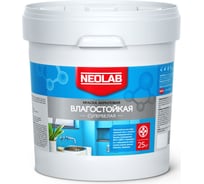 Акриловая влагостойкая краска NEOLAB супербелая, 25 кг 700002