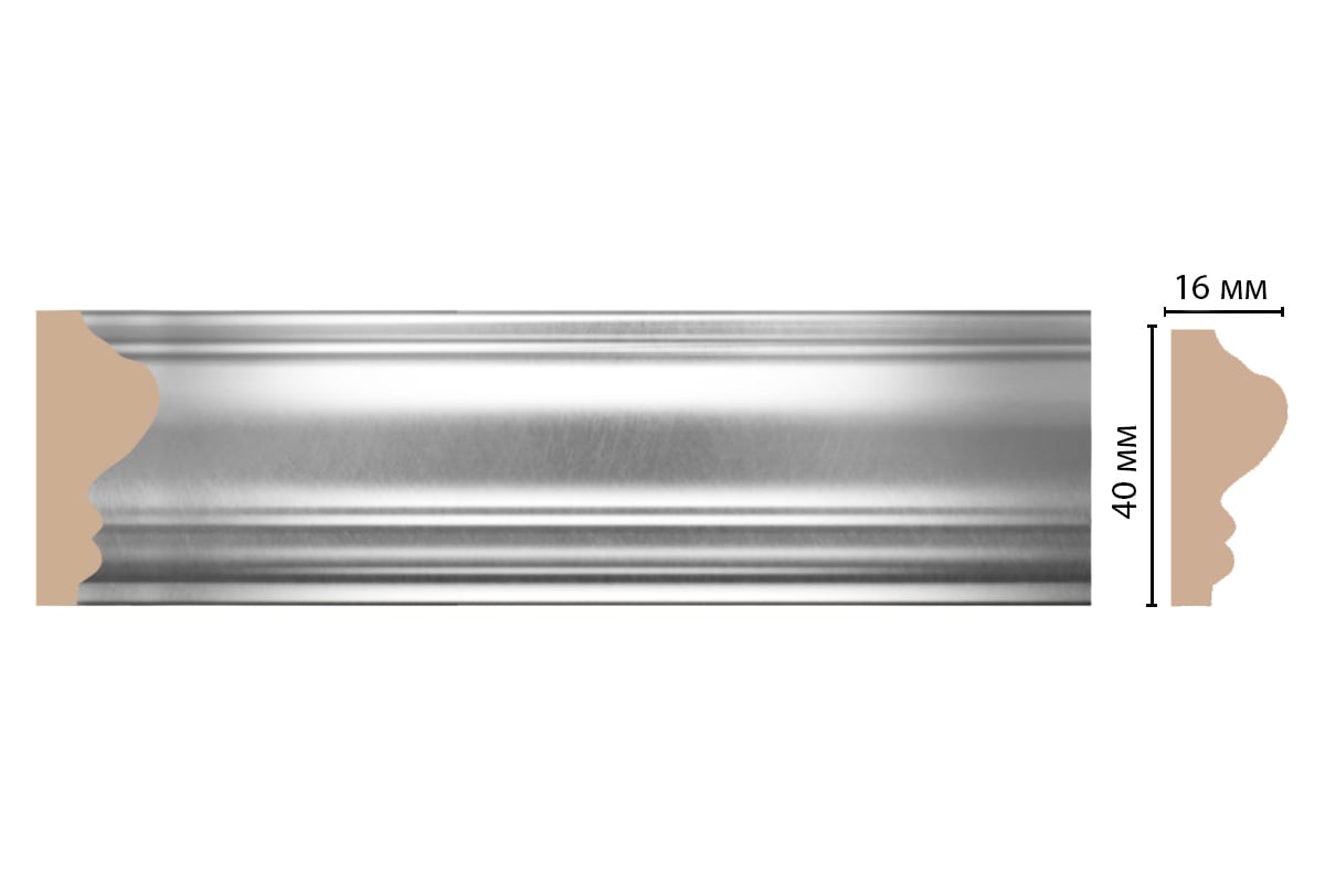 Молдинг Decomaster 40x16x2400 мм D030-375 ДМ - выгодная цена, отзывы ...