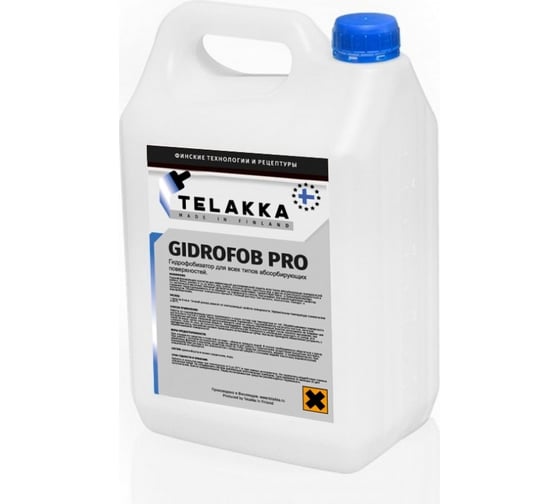 Гидрофобизатор для всех типов абсорбирующих поверхностей Telakka GIDROFOB PRO 10 л 4631164229837