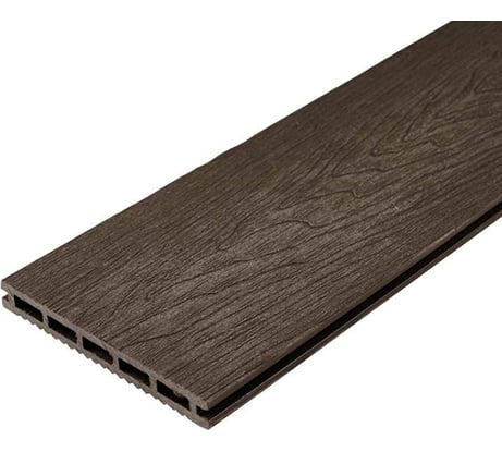 Доска Groentec 150-18-3000 мм, шовная пустотелая, с тиснением 3D Ш (шлифованная) шоколад TDEСНP3D 150-18-3000