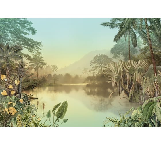 Фотообои флизелиновые Komar "Lac Tropical" 400x270 см HX8-049
