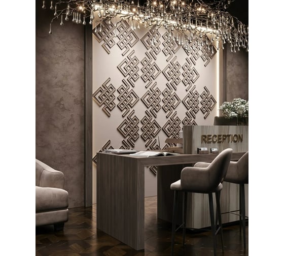 Декоративный орнамент Cosca Decor 3d для стен и потолков, арт.04. набор 4 шт. 00-00077283