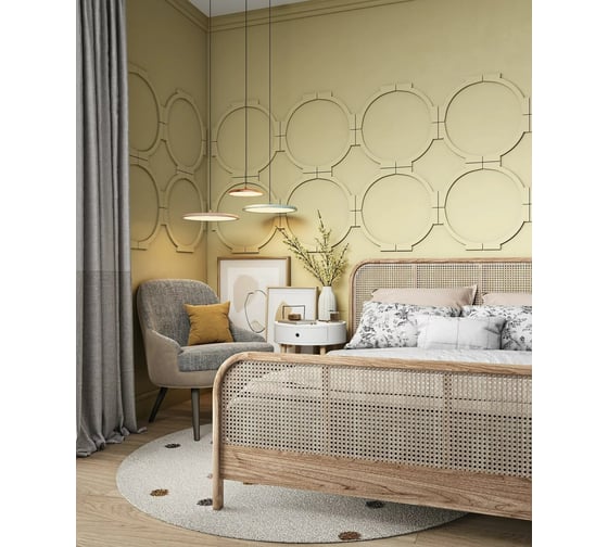 Декоративный орнамент Cosca Decor 3d для стен и потолков, арт.08. набор 4 шт. 00-00077285