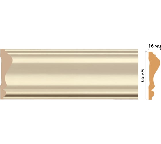 Молдинг Decomaster D022-61ДМ 66x16x2400 мм D022-61 ДМ