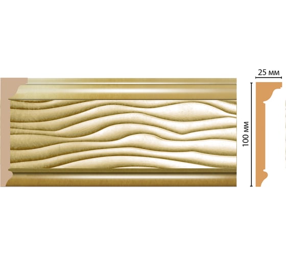 Потолочный плинтус Decomaster 100x25x2400 мм D218-374