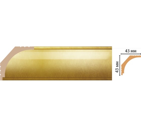Плинтус Decomaster ШК 36 43x43x2400 мм D109-374