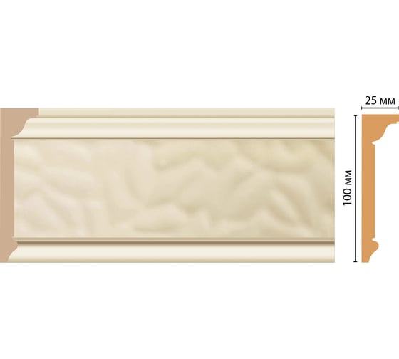 Потолочный плинтус Decomaster 100x25x2400 мм D215-61