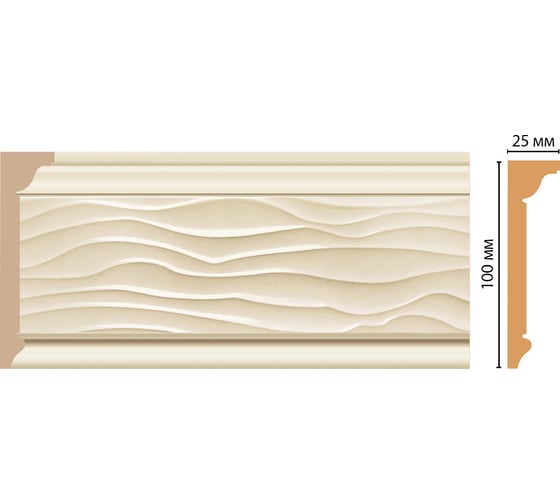 Потолочный плинтус Decomaster 100x25x2400 мм D218-61