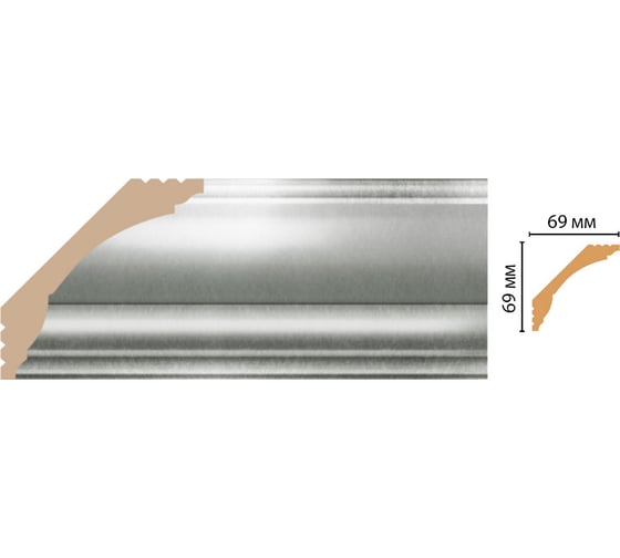 Плинтус Decomaster ШК 14 69x69x2400 мм D100-375