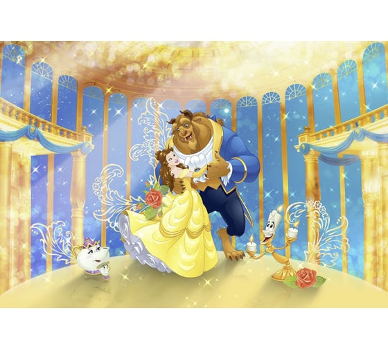 Фотообои бумажные Komar Disney "Красавица и Чудовище" 368x254 см 8-4022