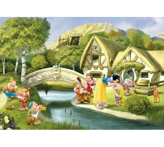 Фотообои бумажные Komar Disney "Белоснежка" 368x254 см 8-4110