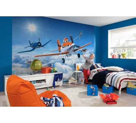 Фотообои бумажные Komar Disney "Самолеты Над облаками" 368x254 cм 8-465