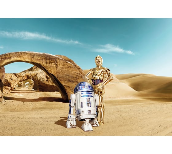 Фотообои бумажные Komar Disney "ЗВЕЗДНЫЕ ВОЙНЫ Потерявшиеся Дроиды" 368x254 cм 8-484