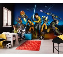 Фотообои бумажные Komar Disney "ЗВЕЗДНЫЕ ВОЙНЫ Повстанцы Бегут" 368x254 см 8-486