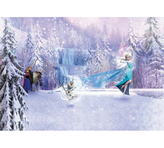 Фотообои бумажные Komar Disney "Холодное сердце. Лес" 368x254 см 8-499