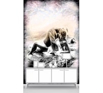Фотообои ООО Первое ателье лофт "Влюбленные на пляже - художественная обработка фото", 200x300 см pw78662