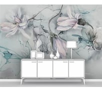 Фотообои ООО Первое ателье лофт "Цветы на поверхности в стиле флюид арт, fluid art ", 200x140 см pw143027-2