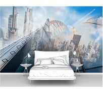 Фотообои ООО Первое ателье абстракция лофт "Коллаж из современных архитектурных конструкций" 200х130 см pw78689-2