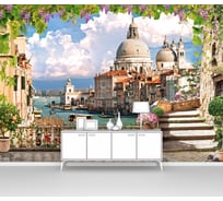Фотообои ООО Первое ателье серии город "Вид с террасы на Гранд канал в Венеции" 300x210 см pw109390-3