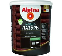 Лазурь для дерева ALPINA Аква (рябина; 2.5 л) 948103485